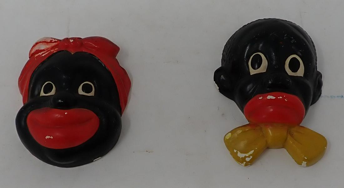 Black Americana Chalkware Wall Hangings (1 of 4)