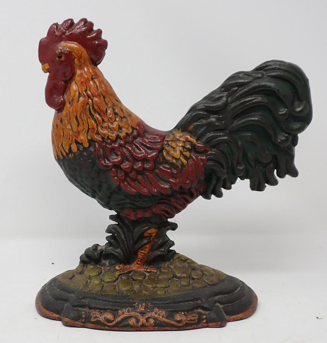 Cast Iron Rooster Doorstop (1 of 3)