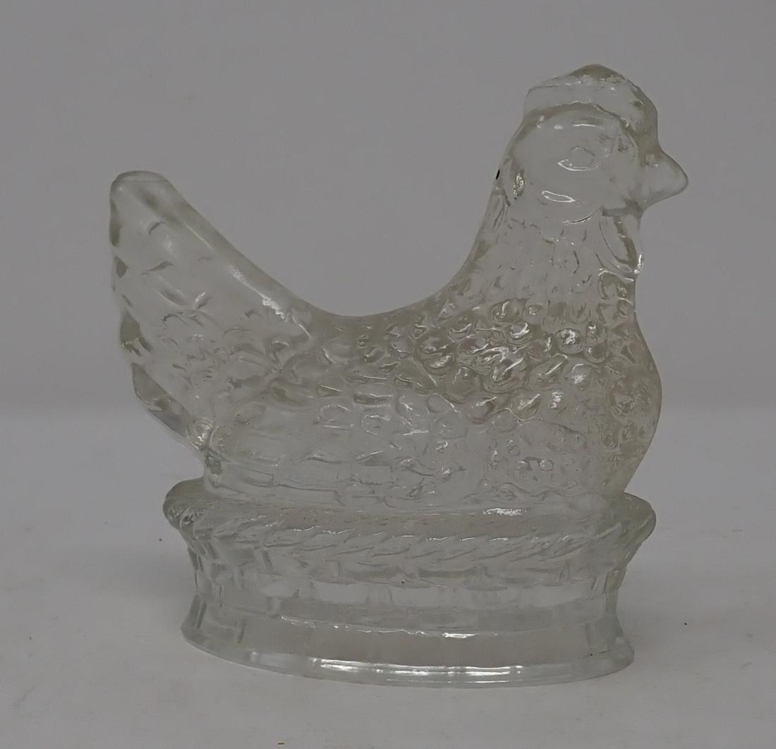 Glass Chicken on Nest Candy Container (1 of 1)