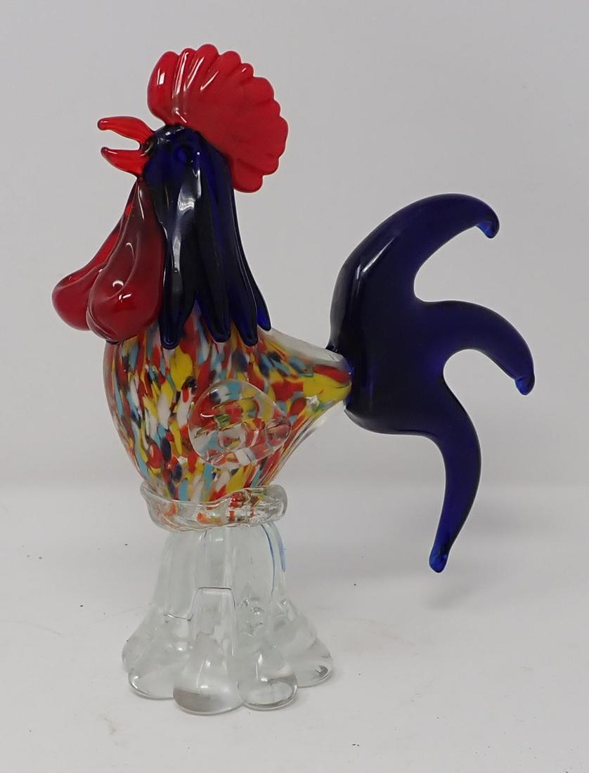 Art Glass Rooster Figurine (1 of 3)