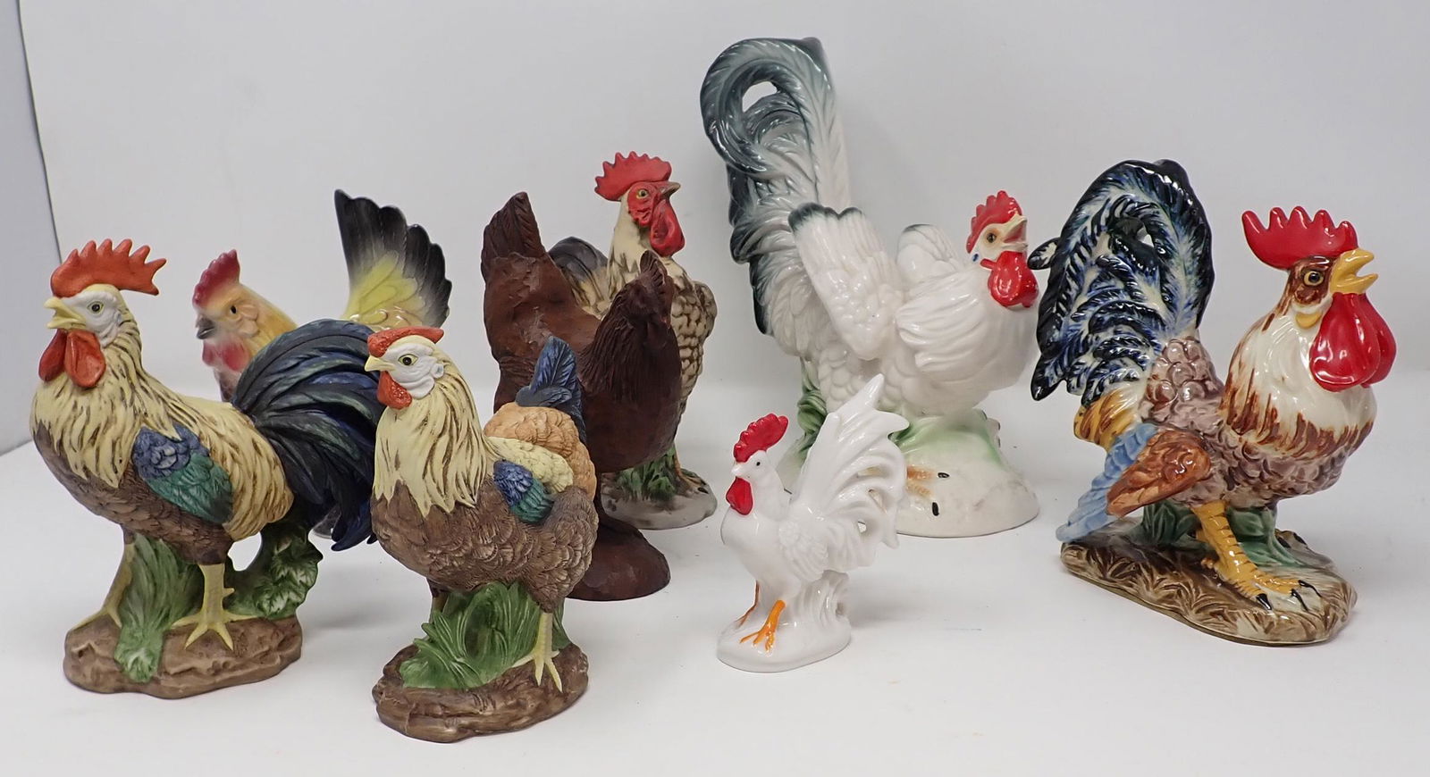 Ceramic Roosters & Chickens Including Lefton (1 of 4)