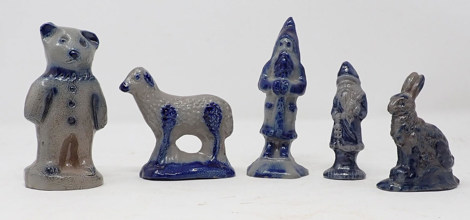 Beaumont Pottery Figures Santa Bunny Lamb (1 of 4)