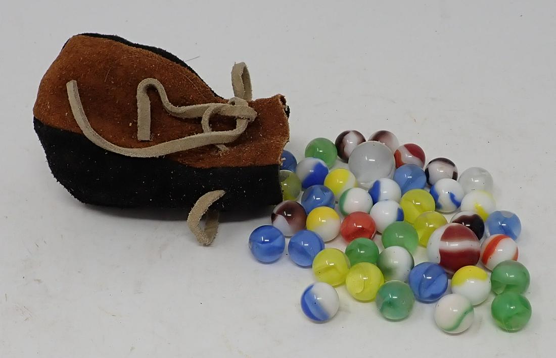 Marbles in Pouch: Getting all pictured