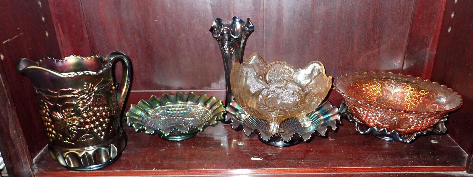 Carnival Glass Grape Pattern Misc (1 of 3)