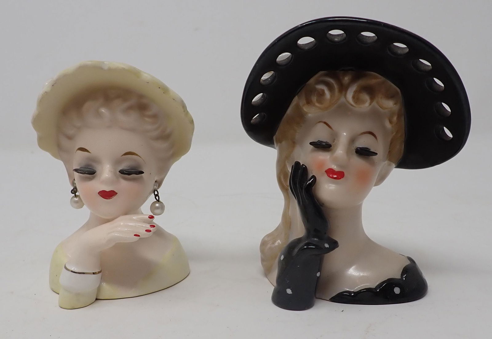 Inarco & Napco Fashion Lady Headvases (1 of 4)