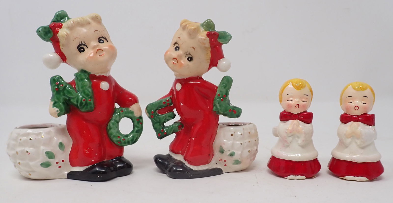 Pair of Christmas Candleholders (1 of 3)