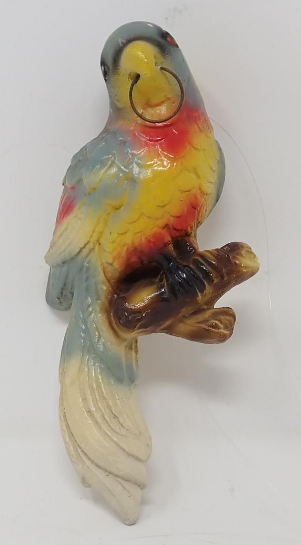 Chalkware Parrot Wall Hanger (1 of 2)
