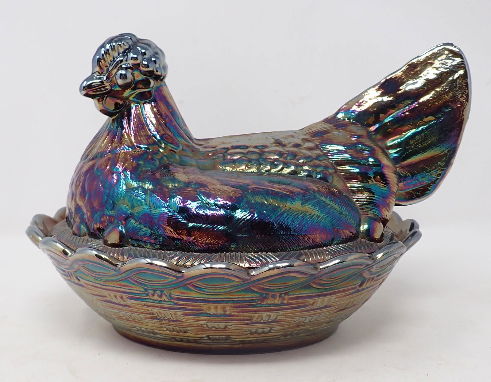 Fenton Glass Hen on Nest Candy Dish (1 of 3)