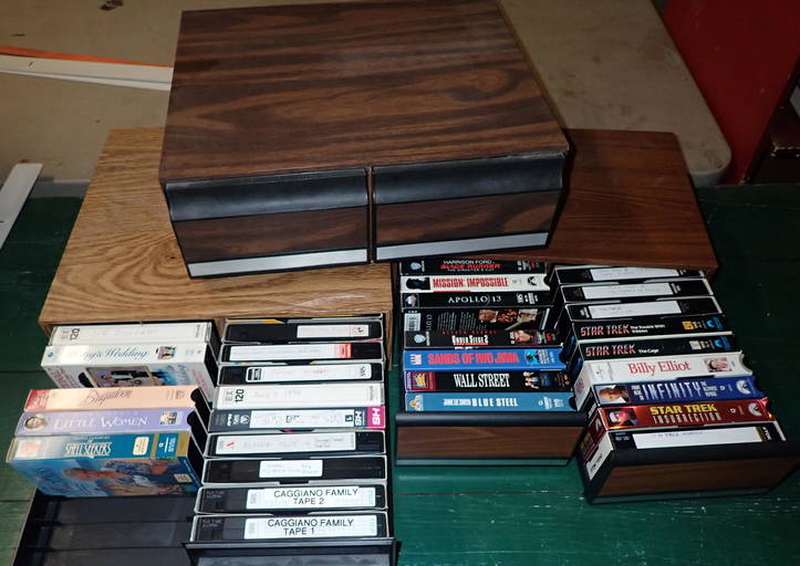 VHS Cases and Tapes Aug 14, 2022 M.J. Stasak Jr. Auction and