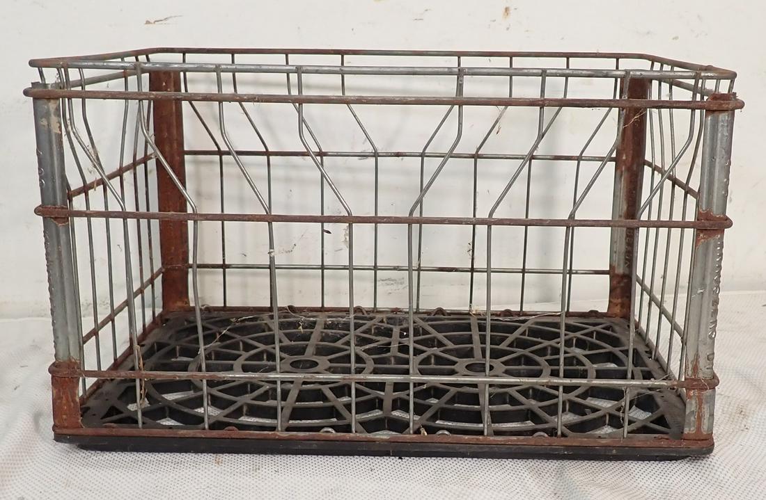 Vintage 1986 Krauszers Dairy Wire Milk Crate (1 of 2)