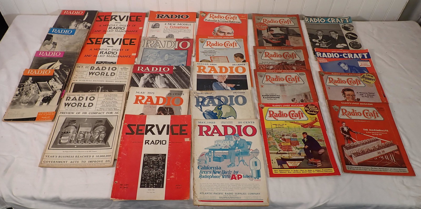 1920's Radio Craft World Service Magazines: Getting all pictured