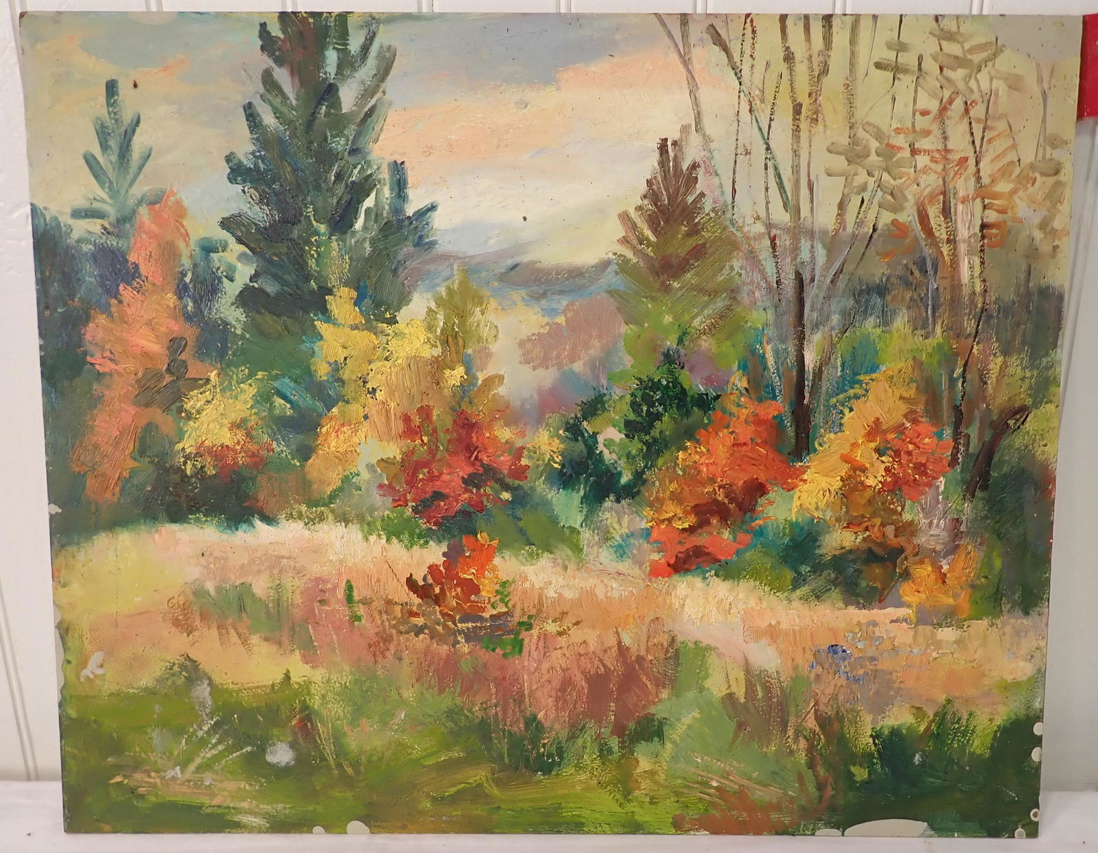 John Reilly Landscape Oil on Board Painting (1 of 2)