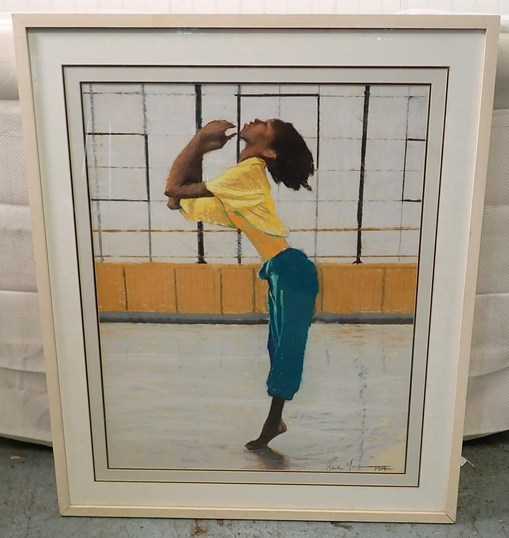 Rhoda Yanow PSA Dancer Pastel Art / Drawing: Pastel Art / painting is approx 29" x 35"