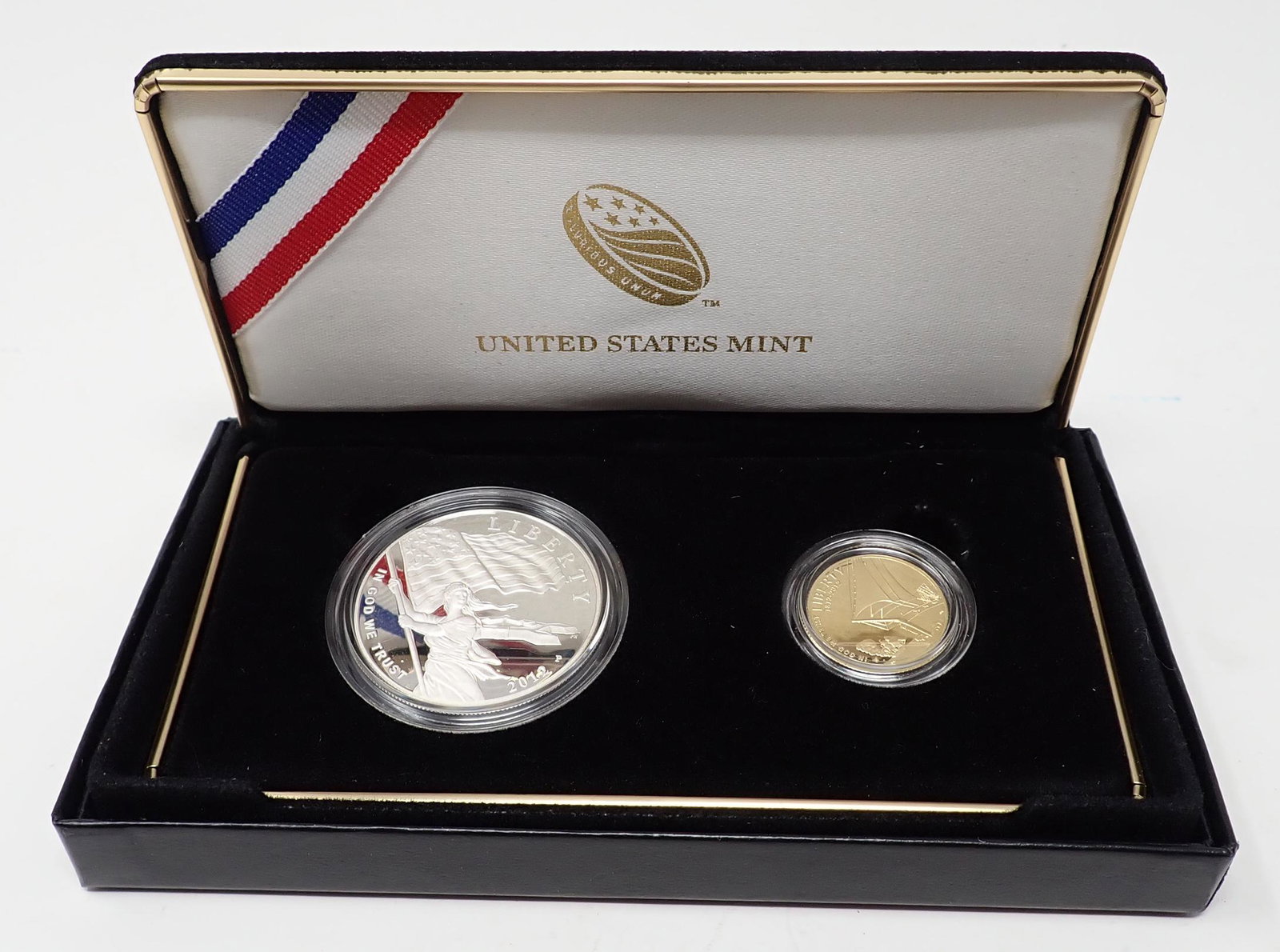 2012 Star Spangled Banner Commemorative Coin Proof Set: Proof $5 Gold and Proof Silver Coin