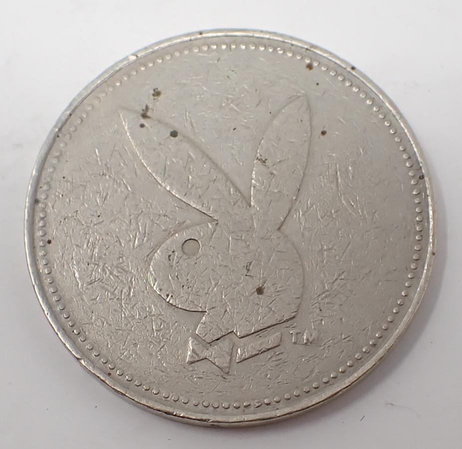 Playboy Hotel & Casino Token: Approx 1 1/2" in diameter