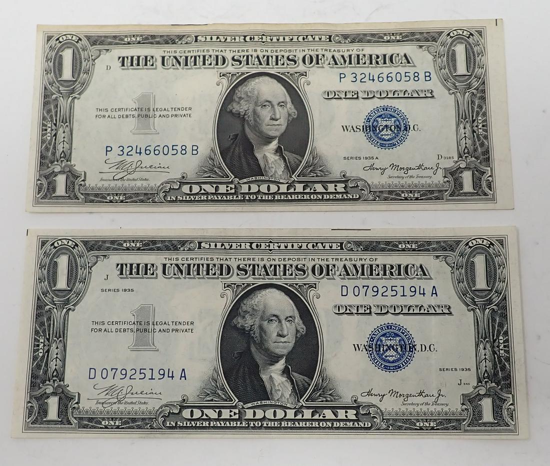 1935 & 1935A $1 Silver Certificates: 1935 & 1935 A Silver Certificates