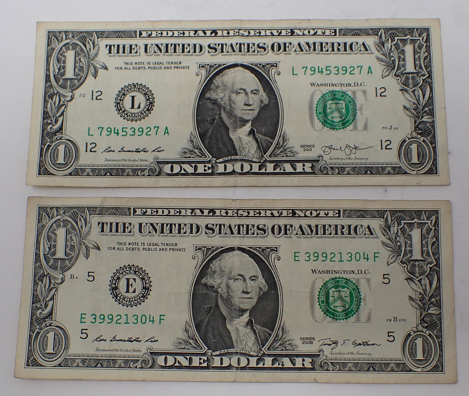One Dollar Bills: $1 Bills