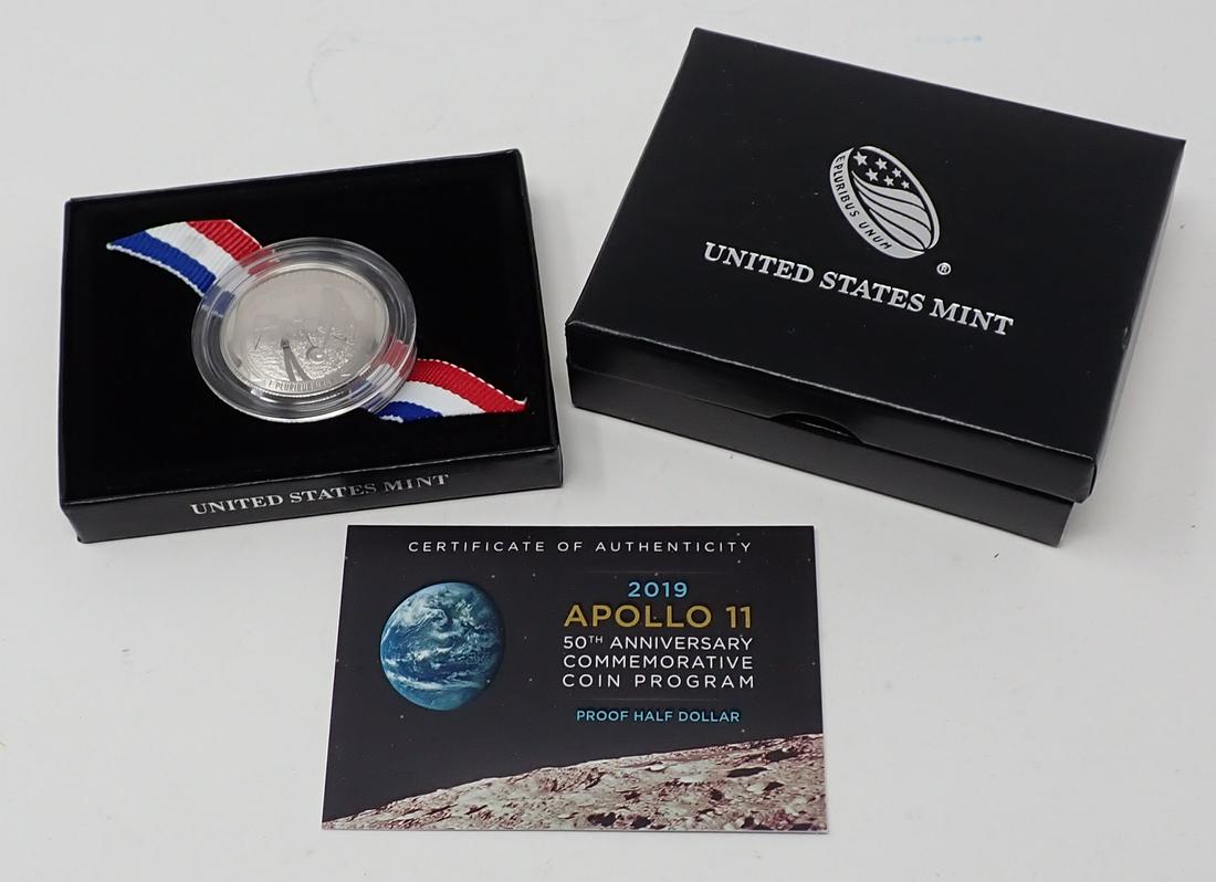 2019 United States Mint Apollo 11 Proof Coin: 50th Anniversary Commemorative Coin Program