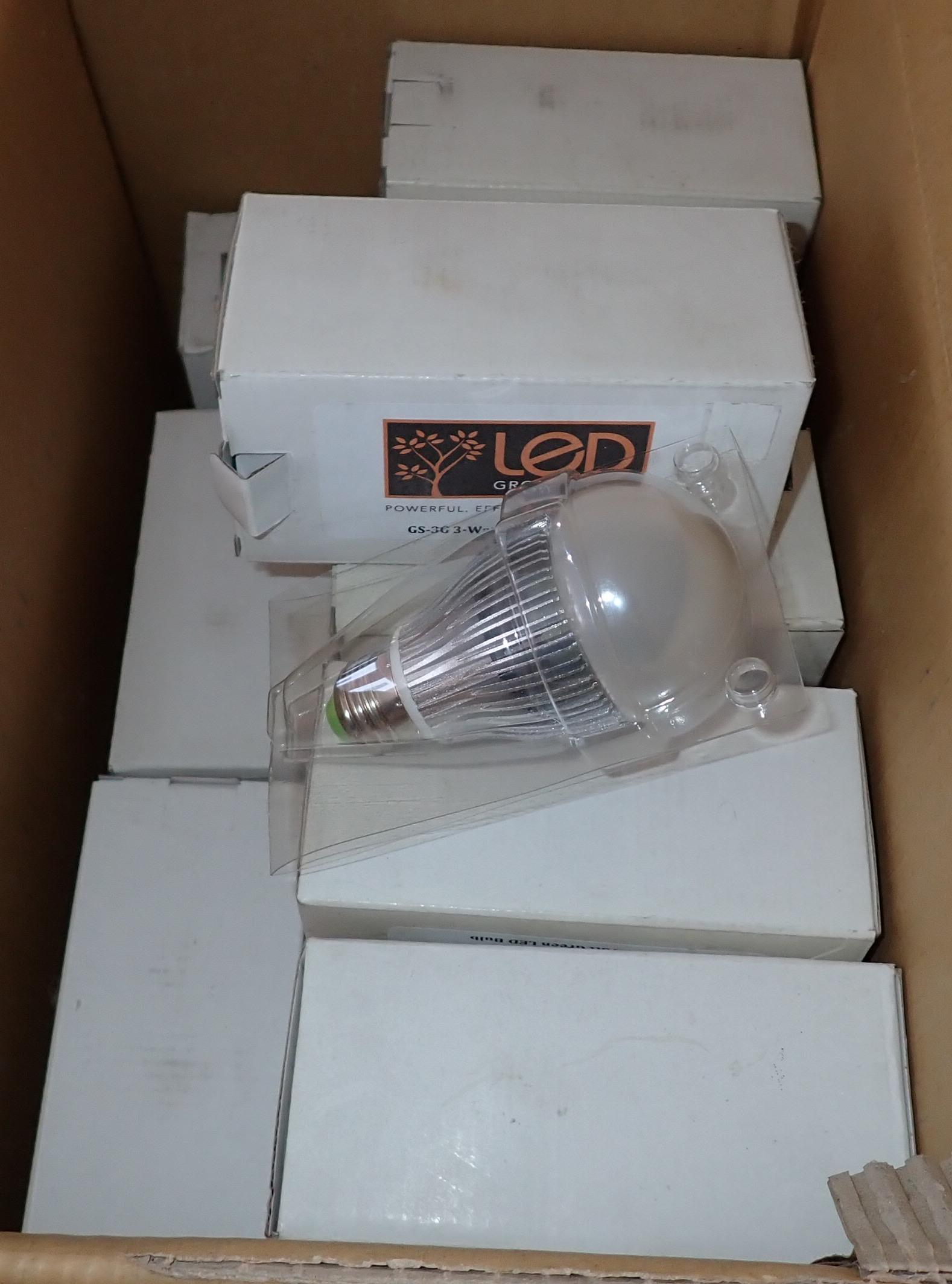 21 Led 3 Watt Grow Supply Light Bulbs (1 of 2)