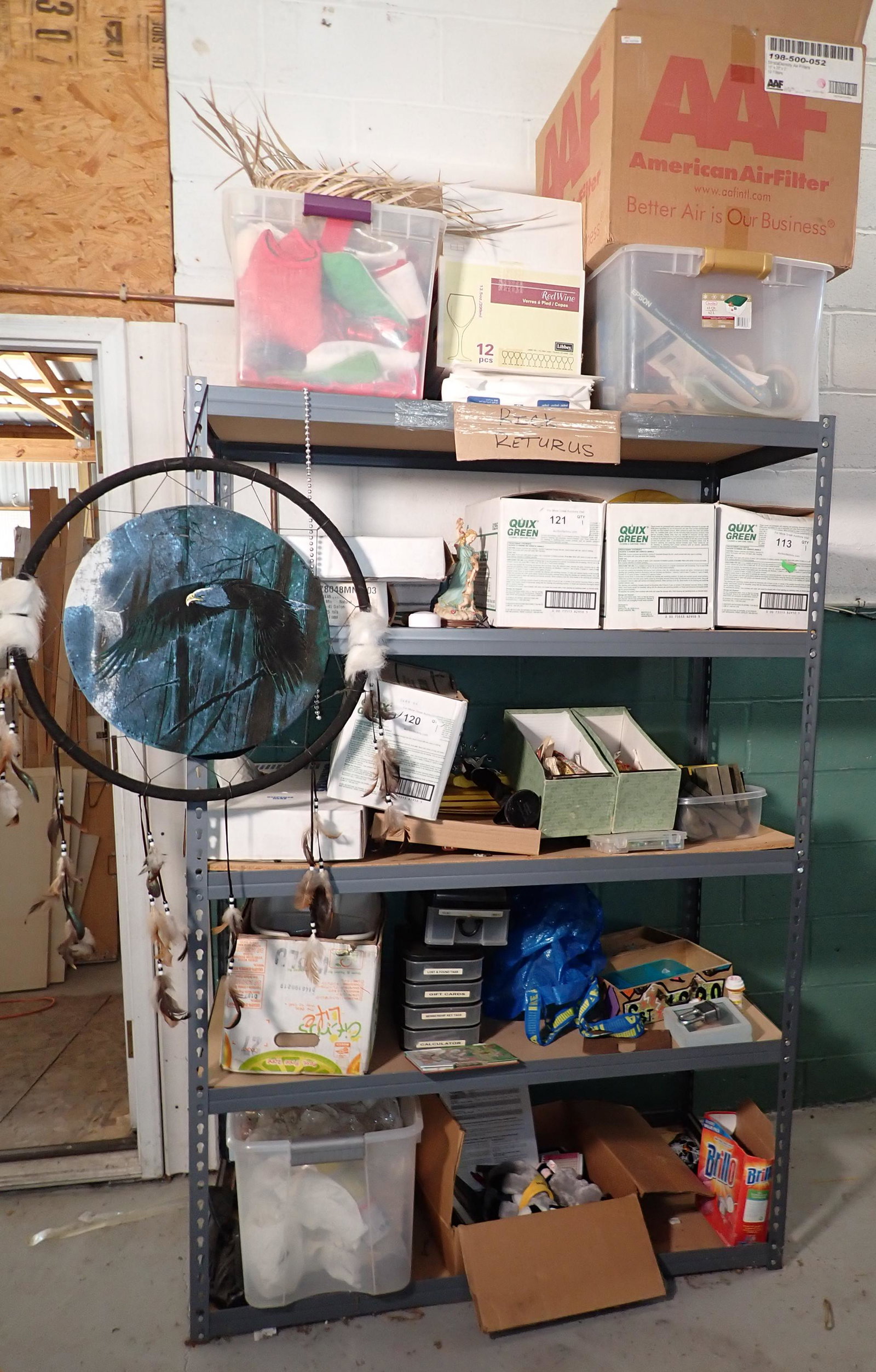 Shelving Unit and Contents (1 of 5)