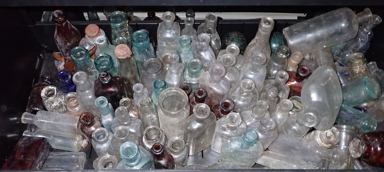 Drawer Full of Antique & Vintage Bottles (1 of 5)