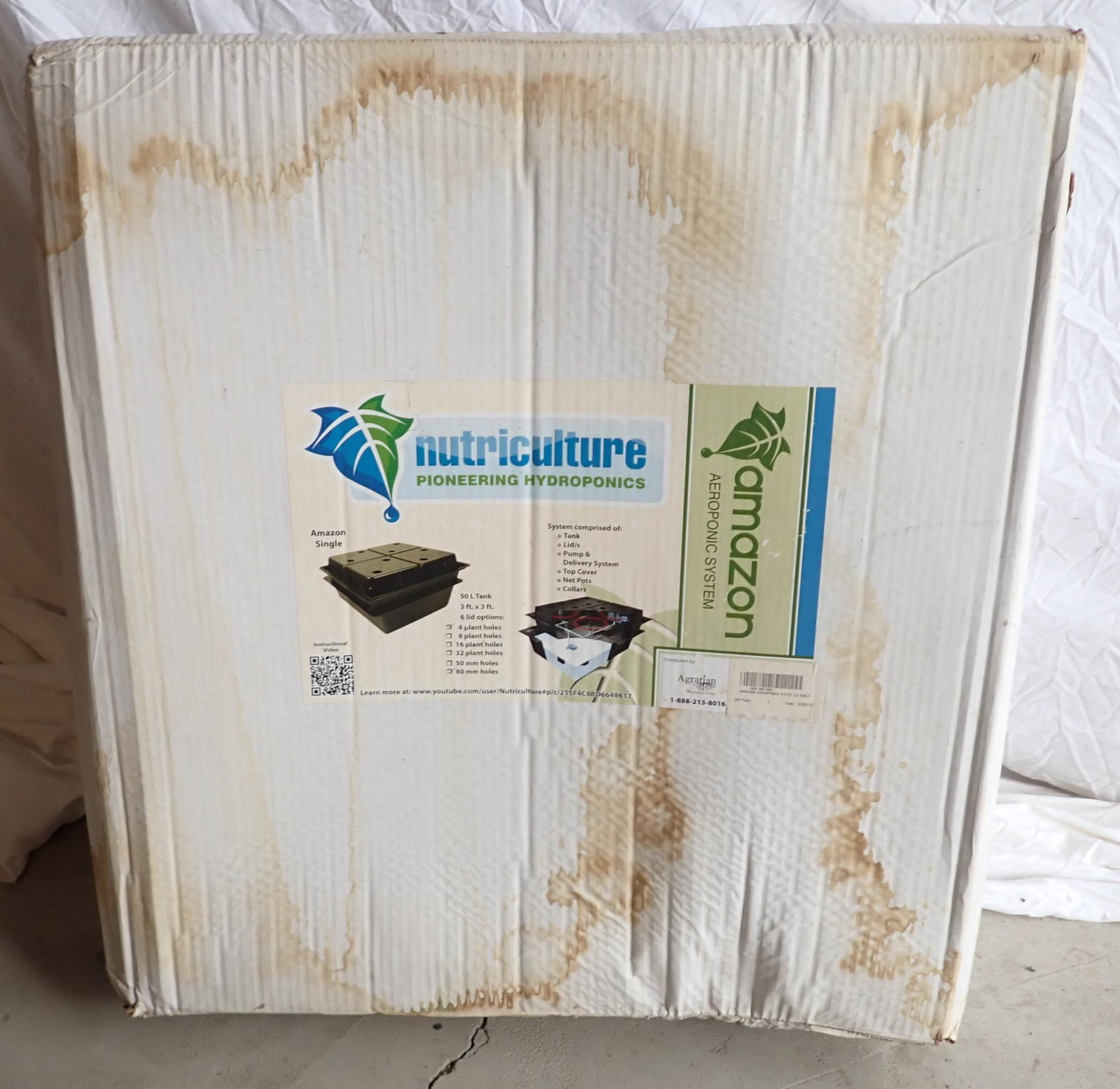 Nutriculture Grow Tank & Pump: 3x3. No shipping
