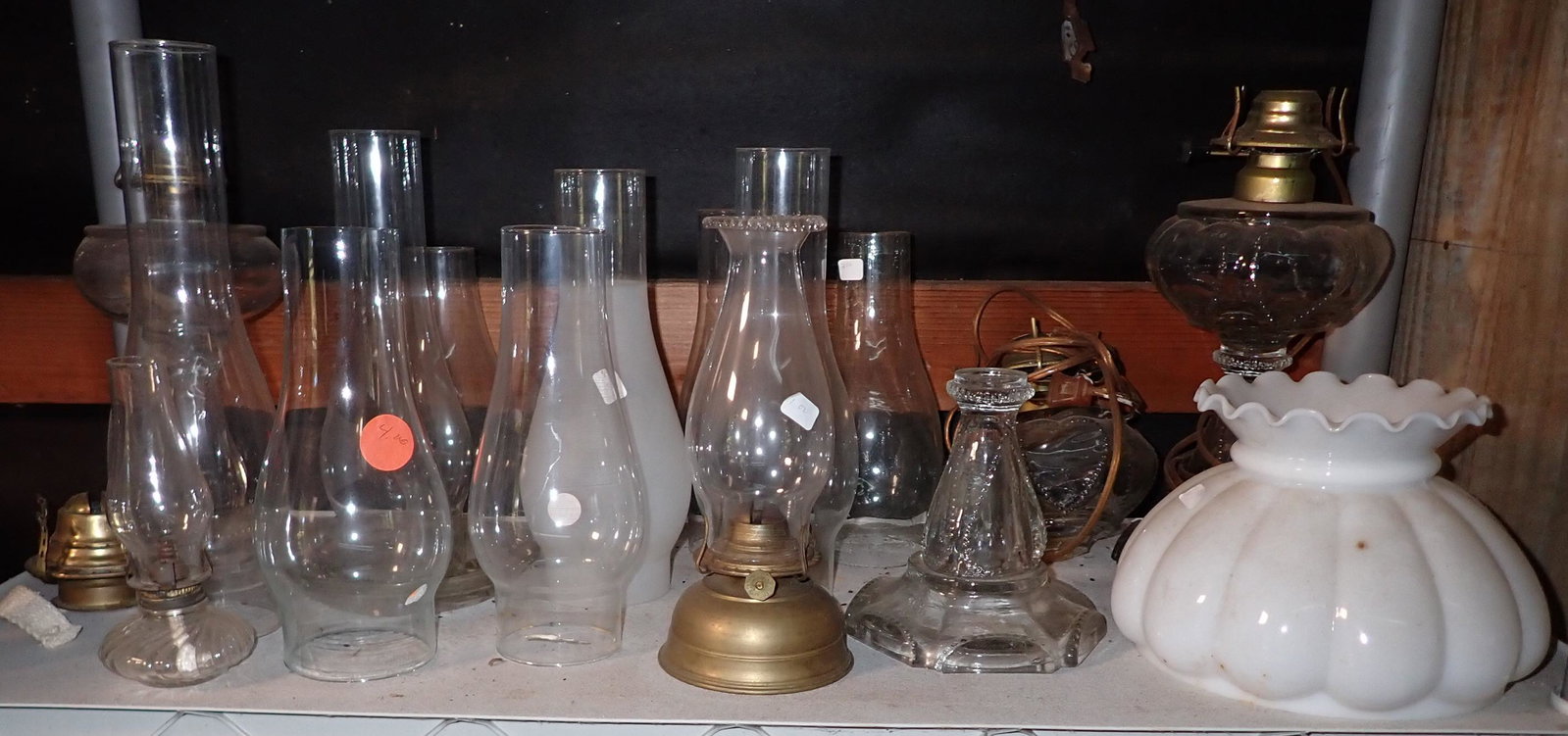 Oil Lamps Chimneys & Shades: NO SHIPPING !