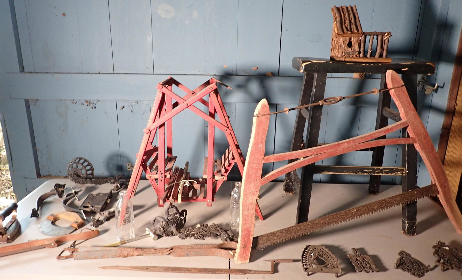 Trivets Buck Saw Oil Lamp Bracket & Misc: NO SHIPPING !