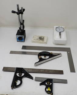 Depth Gauge Magnetic Indicator Base Combination Squares: Misc Machinist tools