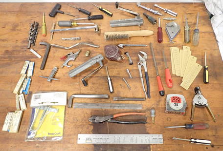 Greenfield Taps Screwdrivers Basin Wrench Misc Tools: Getting all pictured