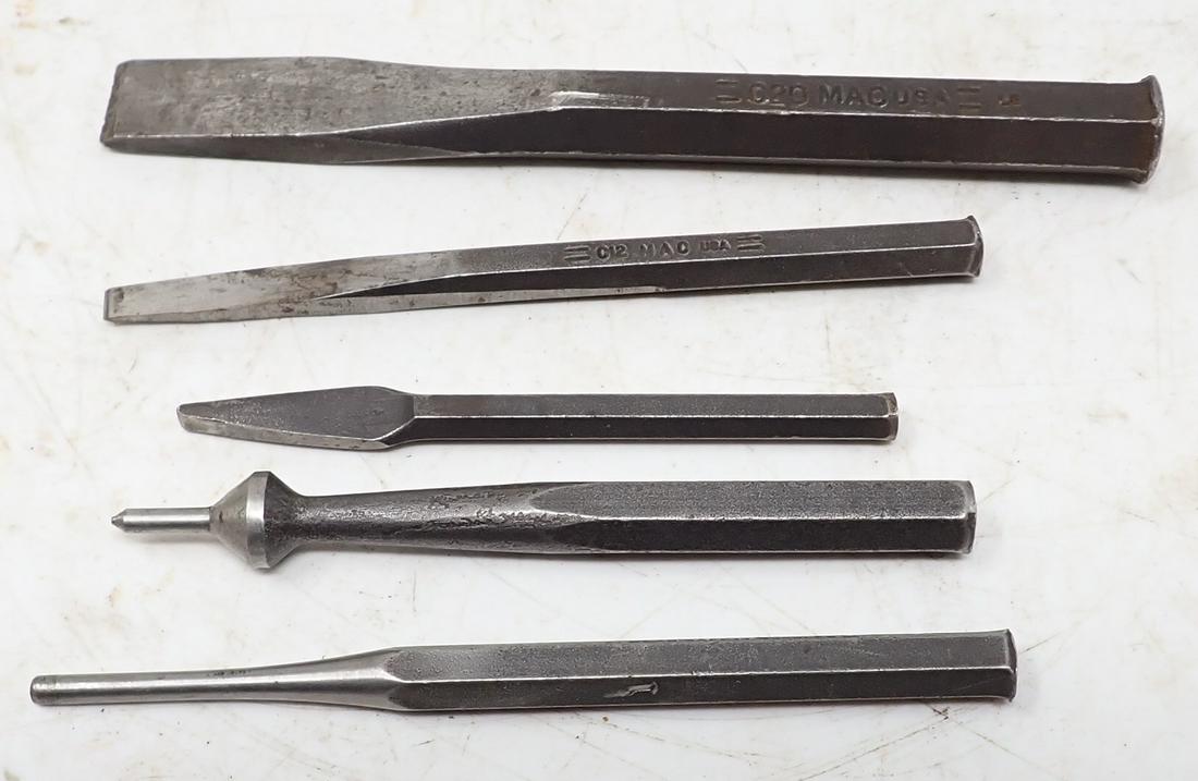 MAC Punches & Chisels: Largest is approx 5/8" x 6 1/4"
