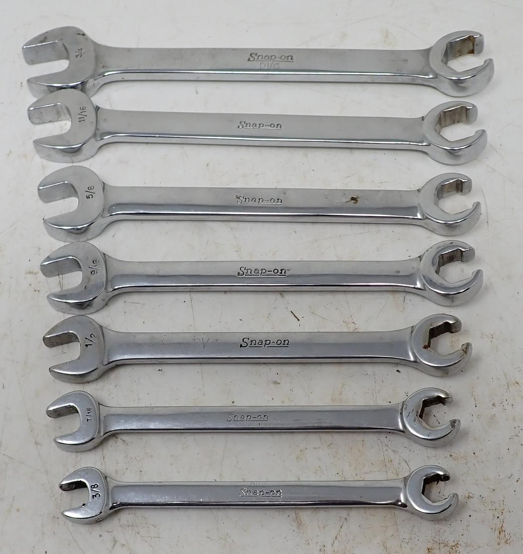 Snap-On RXS SAE Open End Flare Nut Wrenches: Getting all pictured