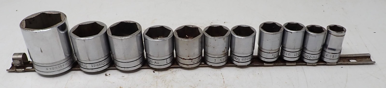 Snap On 1/2" Drive TW Sockets: 9/16" - 1 7/16"