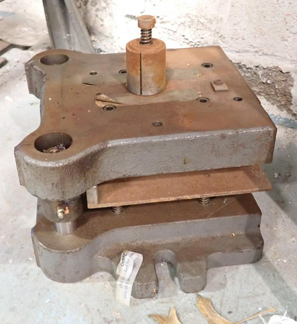Steel Press / Mold: Approx 10 3/4" x 10 1/2" x 6 1/2" tall. NO SHIPPING