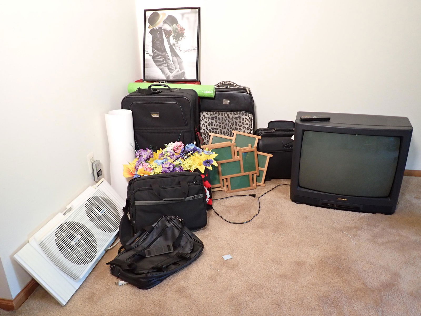 Suitcases Window Fan & Misc (1 of 4)