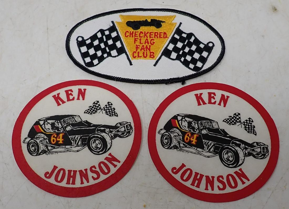 Ken Johnson & Checkered Flag Stock Car Patches (1 of 1)