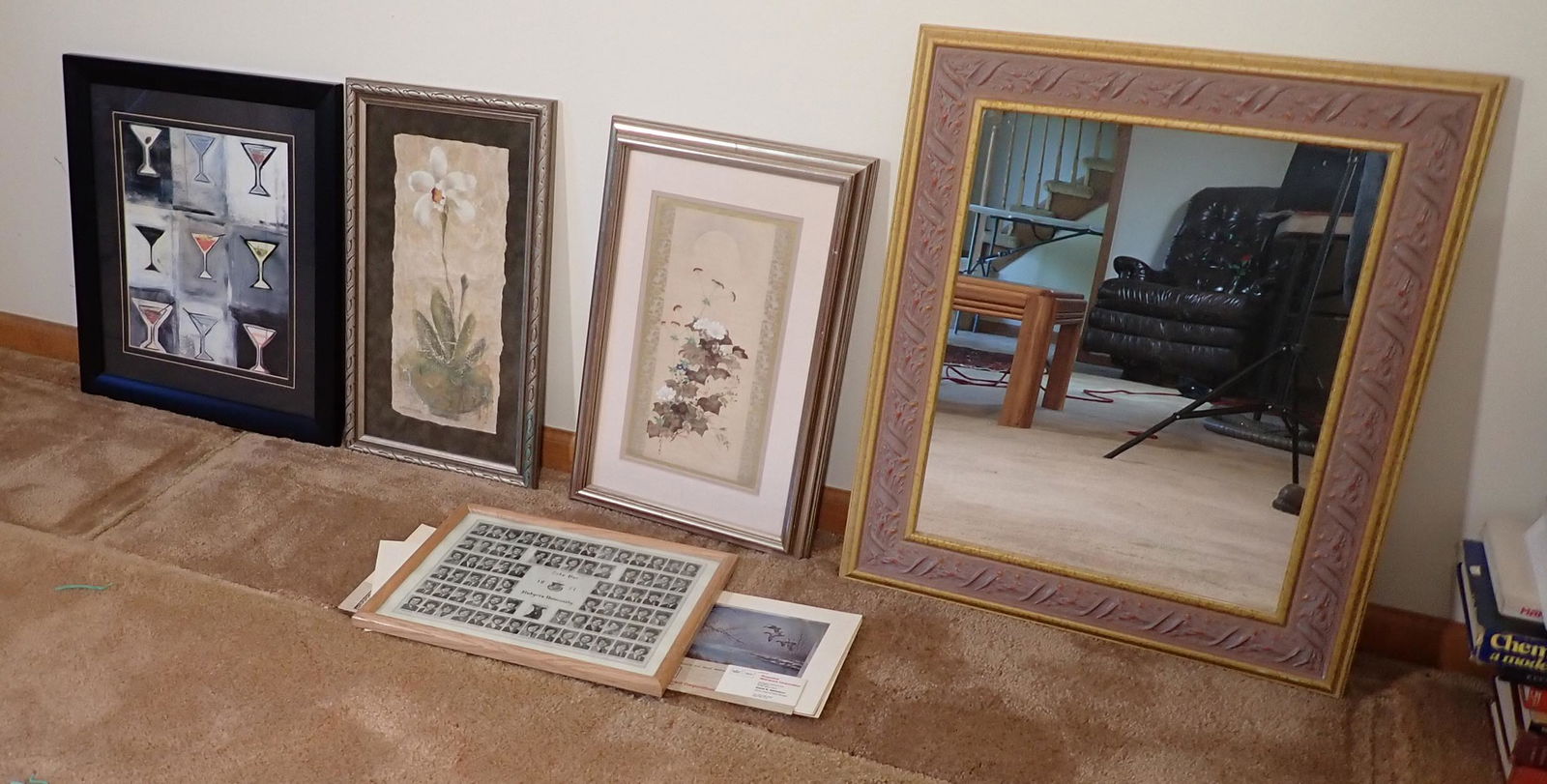 Prints Mirror 1971 Rutgers Photo: Mirror is apprx 22" x 26" . NO SHIPPING