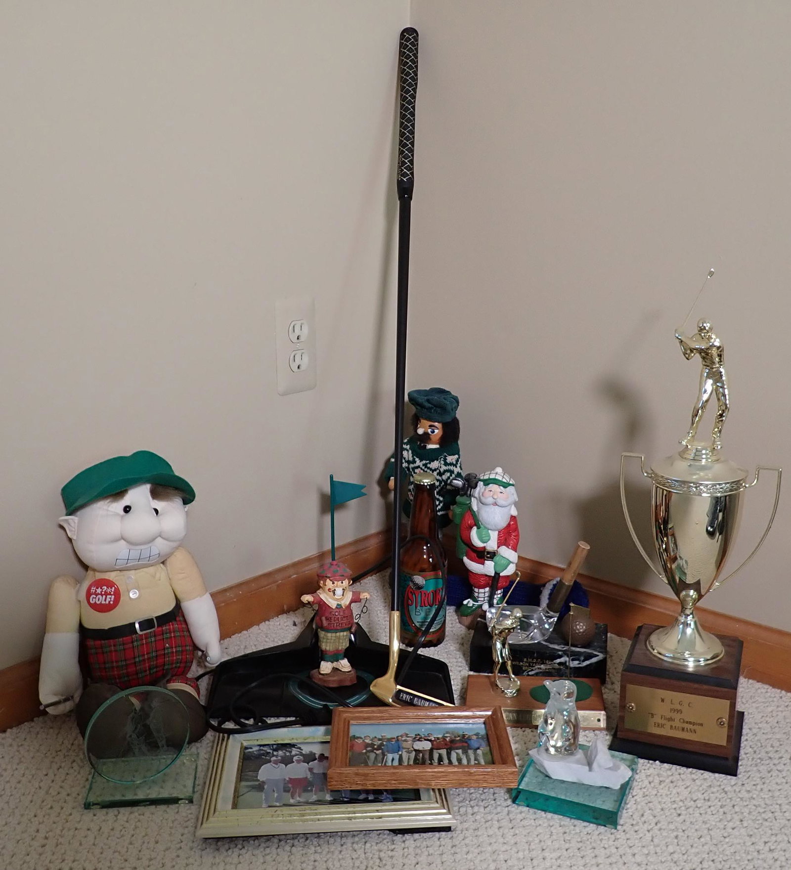 Golf Figures Trophy & Misc: No shipping.