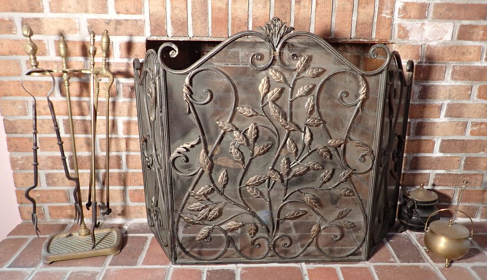 Fireplace Screen Log Rack Tools (1 of 6)