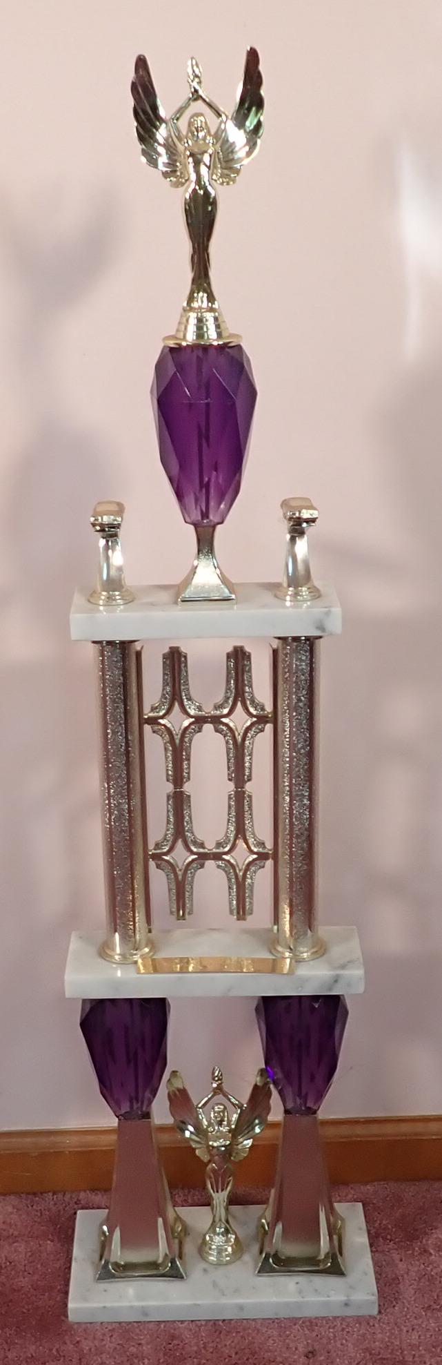 Rich Polenz 1979 NJ State Modified Driver Trophy: 2nd place trophy is approx 38" tall