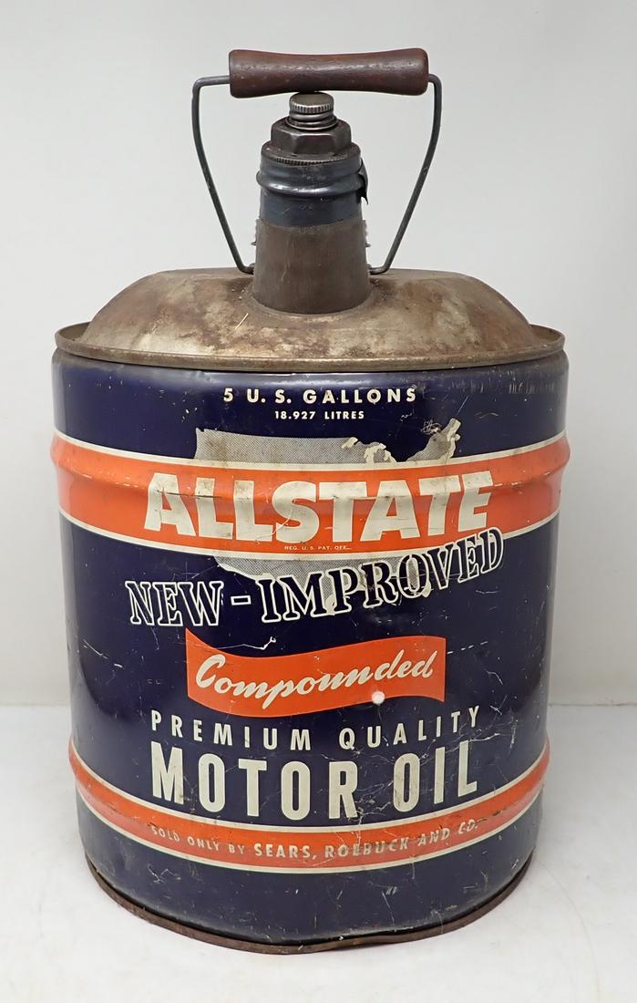 5 Gallon All State Motor Oil Can (1 of 3)