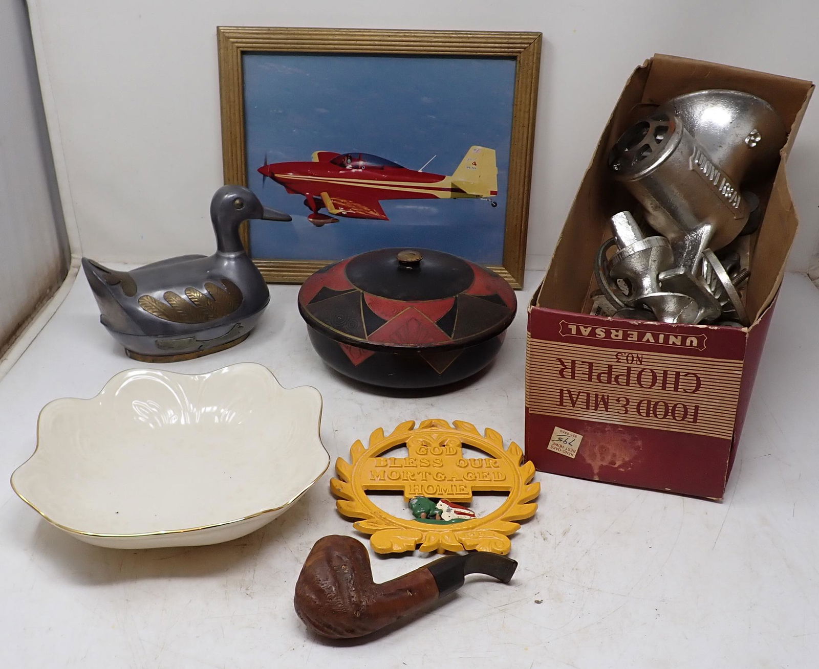 Universal No. 3 Meat Grinder Pipe Lenox & Misc (1 of 6)