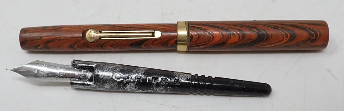 Waterman's Ideal Ripple & Carters Fountain Pens: Waterman's Fountain pen is approx 4 1/4" long