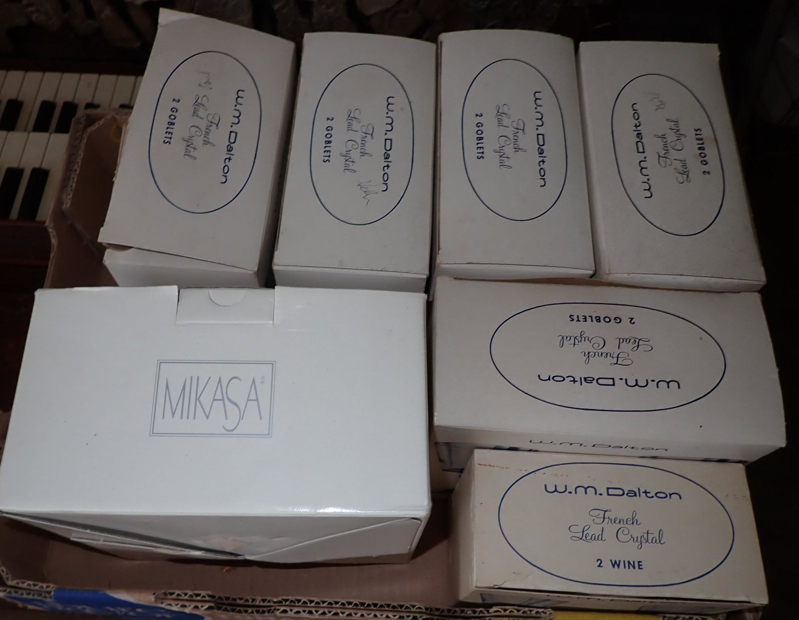 W.M Dalton Wine Glasses & Goblets: Getting all in box