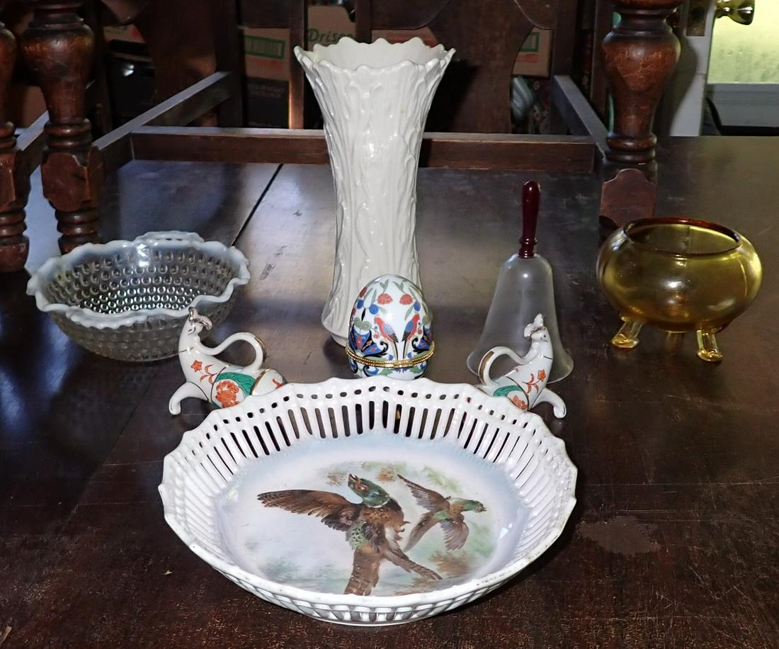 Footed Bowl Lenox Vase Porcelain & Misc (1 of 7)