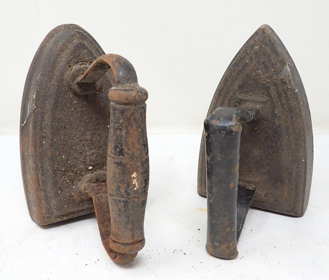 2 Cast Iron Sad Irons (1 of 1)
