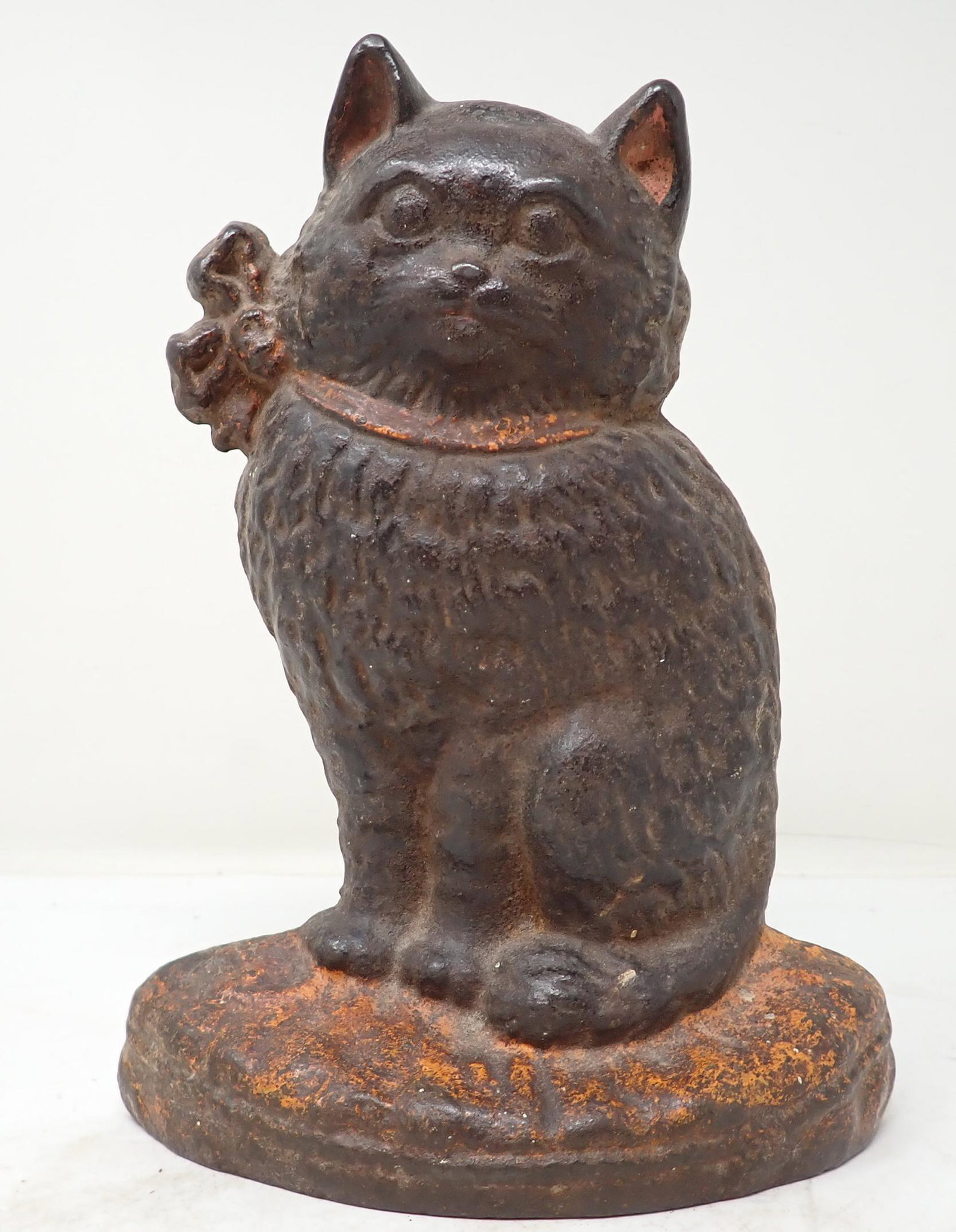 Cast Iron Cat Doorstop: Door Stop is approx 6 1/4" x 8" tall