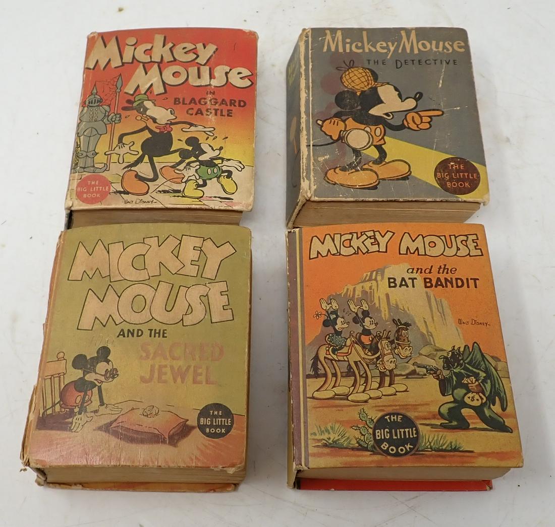 4 Mickey Mouse Big Little Books (1 of 3)