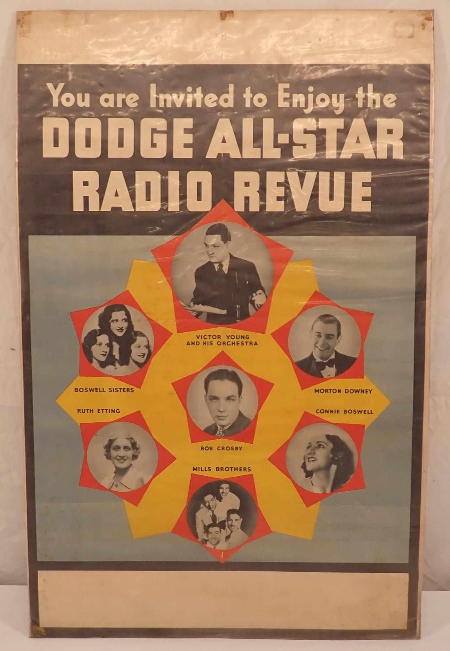 Dodge All Star Radio Revue Poster (1 of 3)