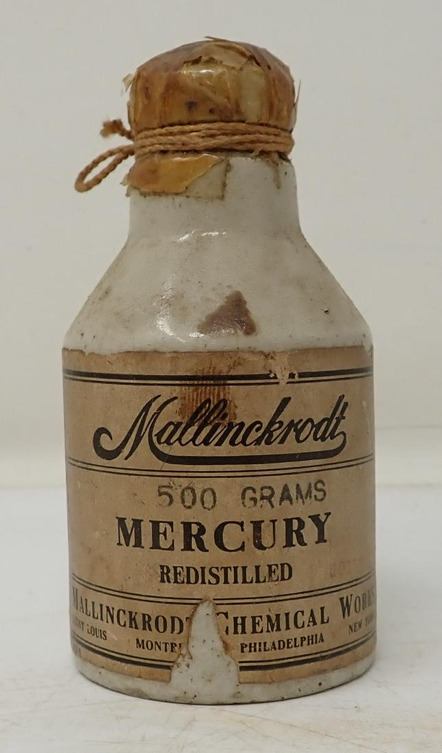 Mallinckrodt Mercury Stoneware Bottle (1 of 3)
